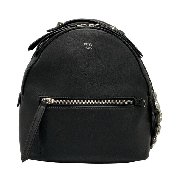 Auth FENDI By the Way Mini Backpack 8BZ036 Black Leather - Backpack - Picture 2 of 15